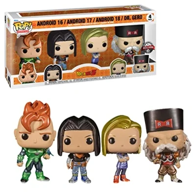 Afbeelding van Funko POP! Animation: Dragon Ball Z Android 16 4PK Verzamelbare Vinyl Figuur Cadeau Idee Officiële Merchandise Anime Fans Model voor Verzamelaars en Display