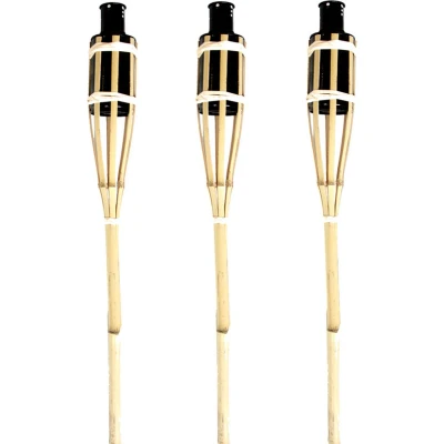 Afbeelding van Lifetime Garden Tuinfakkels bamboe 3 stuks navulbaar 60 cm