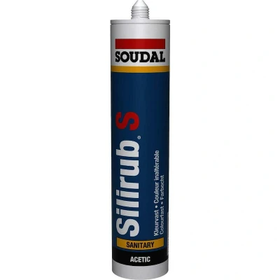 Afbeelding van Soudal Silirub Sanitair Siliconen voegkit 310 ml Transparant 101450