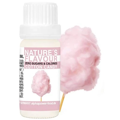 Afbeelding van ALPHAPOWER FOOD Flavour Drops Cotton Candy Flavdrops I Natural Flave Baksmaak &amp; Voedselsmaak, Suikervrij als vloeibaar concentraat
