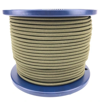 Afbeelding van 4mm Elastisch Touw Camo groen 100 meter op rol