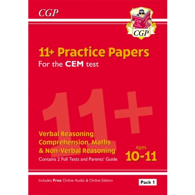 Afbeelding van 11+ CEM Practice Papers: Ages 10 11 Pack 1 (with Parents&#039; Guide &amp; Online Edition)