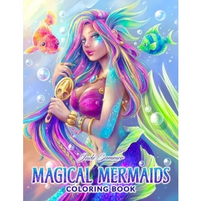 Afbeelding van Magical Mermaids: An Adult Coloring Book with Beautiful Mermaids and Fantasy Scenes for Stress Relief Relaxation