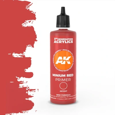Afbeelding van AK interactive Minium Red Surface Primer 3rd generation 100ml AK11247