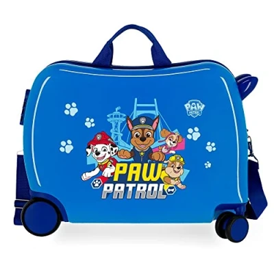 Afbeelding van Pepe Jeans, Paw Patrol Always Heroic Kinderkoffer, Blauw, 50 x 38 20 cm, harde ABS kunststof, 34 l, 1,8 kg, 4 wielen, Eén maat, kinderkoffer