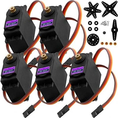 Afbeelding van AZDelivery MG996R Micro Digital Servo Motor met Metalen Versnellingsbak voor RC Robots Helikoptervliegtuigen