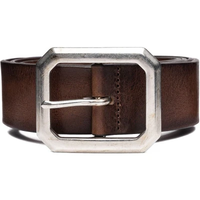 Afbeelding van REPLAY Leren Riem Classic Belt W100 Faded Black Brown Bruine