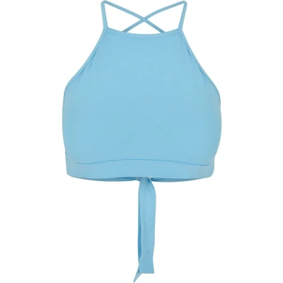 Afbeelding van Urban Classics Triangle Top, Dames, Maat: 4XL, Balticblue