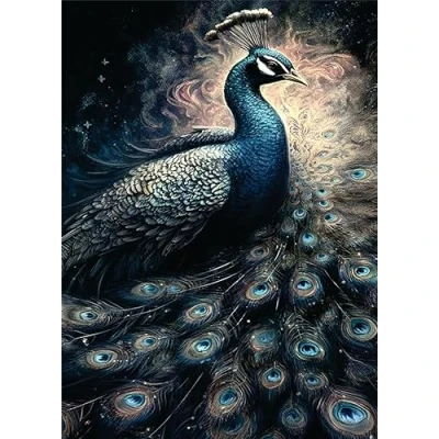 Afbeelding van Mooi rijstpapier met pauw, 29,2 x 40,6 cm voor decoupage meubelambachten