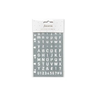 Afbeelding van Filofax Brief Stencil blad, grijs, ‎16,5 x 9,5 0,1 cm