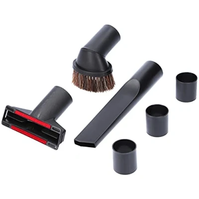 Afbeelding van McFilter mondstukset 6 delig voor stofzuiger meubelborstel, bekledingsmondstuk, spleetmondstuk, adapter zwart, buisaansluiting Ø 35/32 mm universeel, alle merken