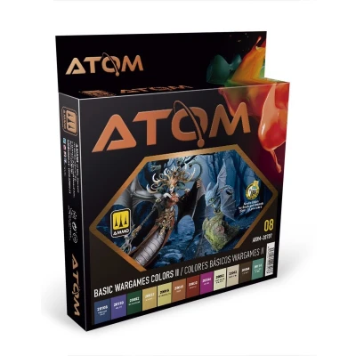 Afbeelding van AMMO MIG 20707 ATOM Basic Wargames II Colors Acryl set 12x20ml Verf