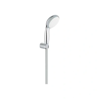 Afbeelding van Grohe vitalio go handdouche 100mm 16l min 1 straalsoort antikalksysteem wandhouder doucheslang kunststof chroom 26198000