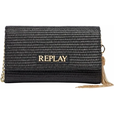 Afbeelding van REPLAY Schoudertas Avondtas Crossbody Bag Black Zwart