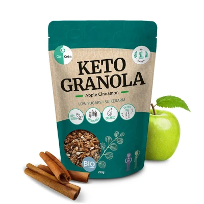 Afbeelding van Go Keto Bio Granola Appel Kaneel (290 gr)