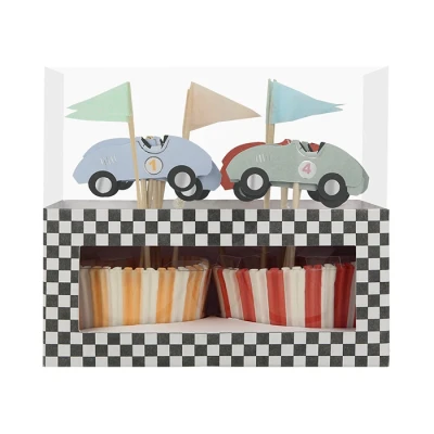 Afbeelding van Cupcake set Race Car Meri