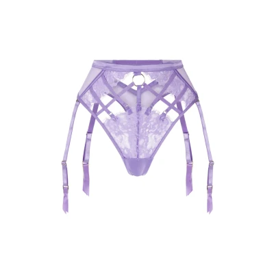 Afbeelding van Hunkemöller Dames Lingerie String met hoge taille Nienke Paars maat XS