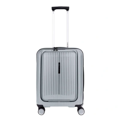Afbeelding van Gabol Brooklyn Cabin Trolley Front Pocket plata handbagage koffer pilotenkoffer