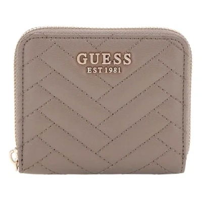 Afbeelding van GUESS Portemonnee Anning SLG Small Zip Around Wallet Dark Taupe