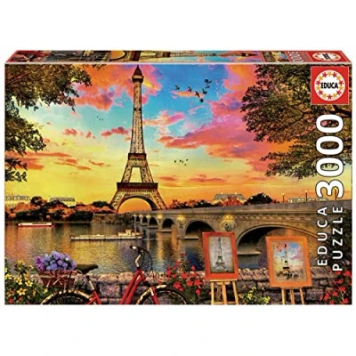 Afbeelding van EDUCA Puzzle 3000 Sunset In Paris