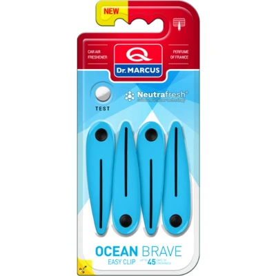 Afbeelding van Dr. Marcus Easy Clip Ocean luchtverfrisser met neutrafresh technologie 4 clips voor sterktes