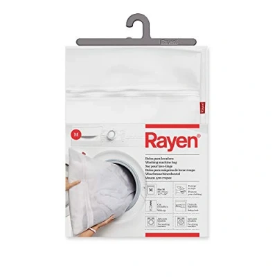 Afbeelding van Rayen Tas beschermt je kleding met ritssluiting veiligheidssluiting voor wasmachine en droger Maat L: 55 x 80 cm, wit