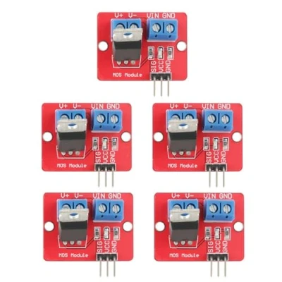 Afbeelding van 5Pcs IRF520 MOSFET Driver Module 3.3V/5V PWM Output Driving Board 0 24V Control Switch voor MCU ARM Arduino Raspberry Pi