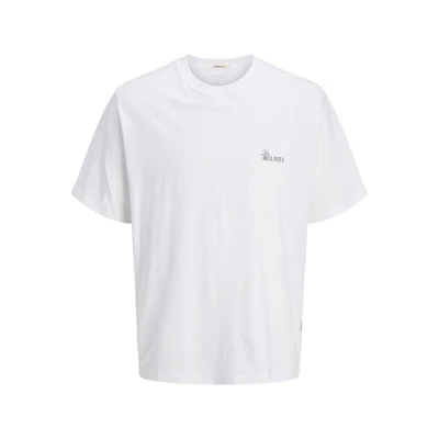 Afbeelding van Jack &amp; Jones Jorhydra TEE CREW NECK Tshirt print, Heren, Maat: Small, Bright white