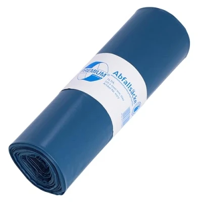 Afbeelding van Vuilniszakken DEISS PREMIUM blauw, 70 my, liter
