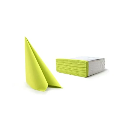 Afbeelding van Alvotex CHIC Airlaid 50 servetten, stofachtig, hoogwaardig, wegwerpservetten, limoen, 40 x cm