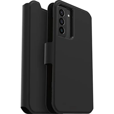Afbeelding van Samsung Galaxy S22 Plus Hoesje Kunstleder OtterBox Bookcase Zwart Telefoonhoesje Shockproof/Valbescherming