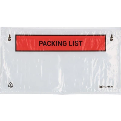 Afbeelding van x Paklijst envelop A8 Packing List 225 122 mm Met plakstrip Enveloppendoos