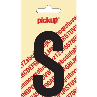 Afbeelding van Plakletter Nobel zwarte Sticker letter S Pickup