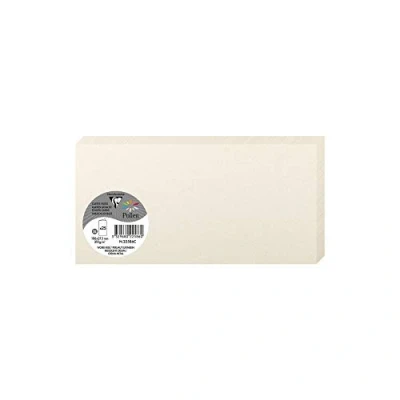 Afbeelding van Pollen by Clairefontaine 22586C dubbele kaart DL, parelmoer ivoor