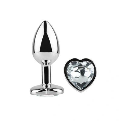Afbeelding van Hartvormige Buttplug Scarlet Wit S