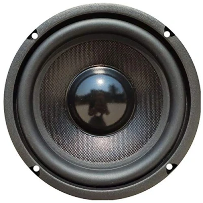 Afbeelding van 1 subwoofer MASTER AUDIO MA16W/4+4 16.5 cm 165 mm 6.5&quot; 150 watt rms 300 max dubbele spoel dual voice coil 4 + ohm rubberen ophanging, stuk