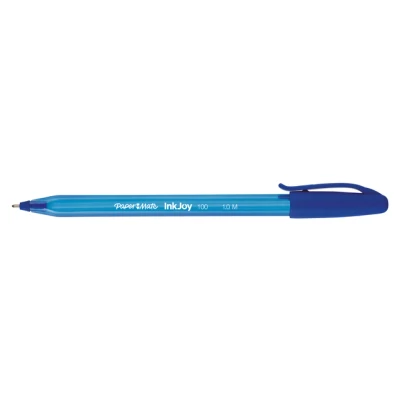 Afbeelding van Balpen Paper Mate Inkjoy 100 blauw medium 80+20 gratis