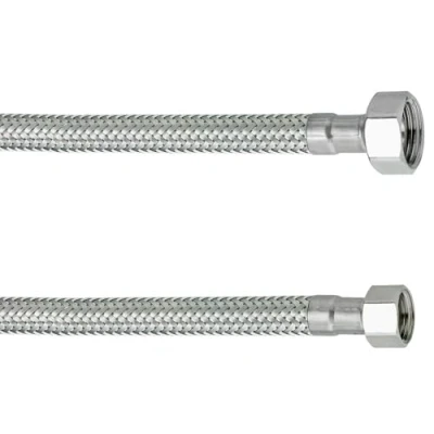 Afbeelding van Cornat Flexibele verbindingsslang 500 mm lengte 3/8 inch IG, IG hoogwaardige roestvrijstalen omvlechting/aansluitslang voor kraan/armatuurslang/flexibele slang / T317321270