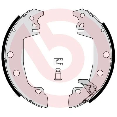 Afbeelding van Brembo Remschoen set S 61 537