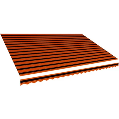 Afbeelding van Luifeldoek 500x300 cm canvas oranje en bruin
