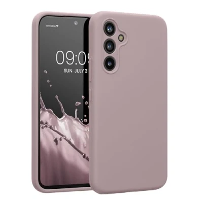 Afbeelding van kwmobile telefoonhoesje geschikt voor Samsung Galaxy A54 5G TPU backcover met siliconen coating Smartphone case in lila wolk