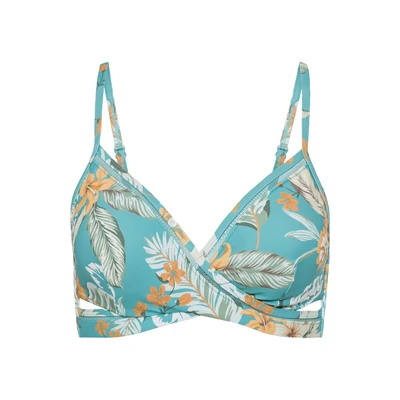 Afbeelding van SUNSEEKER Bikinitop lichtblauw / geel groen oranje