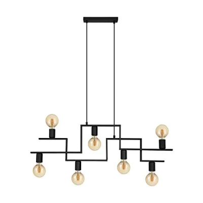 Afbeelding van EGLOÂ FembardÂ Â HanglampÂ E27Â 100,5Â cmÂ Zwart