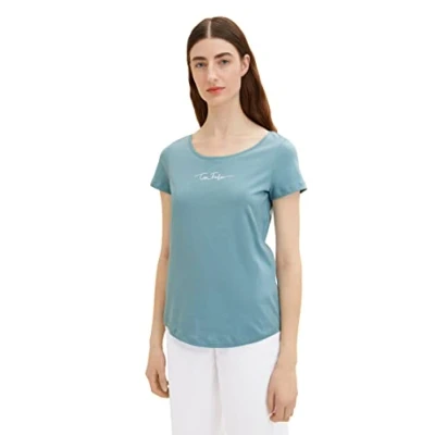 Afbeelding van TOM TAILOR Dames T shirt 1036192, 30838 Tourmaline, M