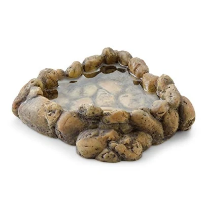 Afbeelding van Exo Terra Corner Water Dish Drinkbak 14x16x4 cm Bruin Medium