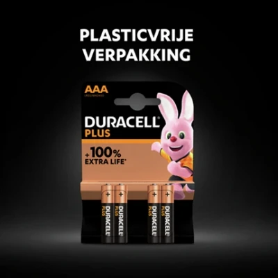 Afbeelding van Alkalinebatterij AAA Plus PowerBoost 4 stuks Duracell