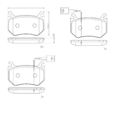 Afbeelding van Brembo Remblokset P 23 184