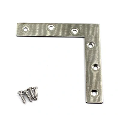 Afbeelding van (4 stuks) 120x120x2mm Hoek Connector Beugels (Dikte 2mm) Roestvrij Staal L Vorm Brace Met Schroeven