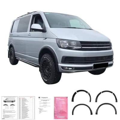 Afbeelding van Wielkastbescherming, wielkaststrips compatibel met VW Transporter T6 2015 2019, 8 delig, ABE TÜV