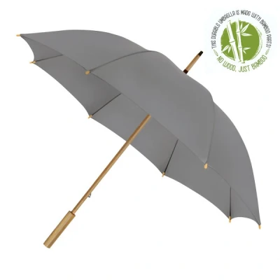 Afbeelding van Eco bamboe paraplu windproof grijs